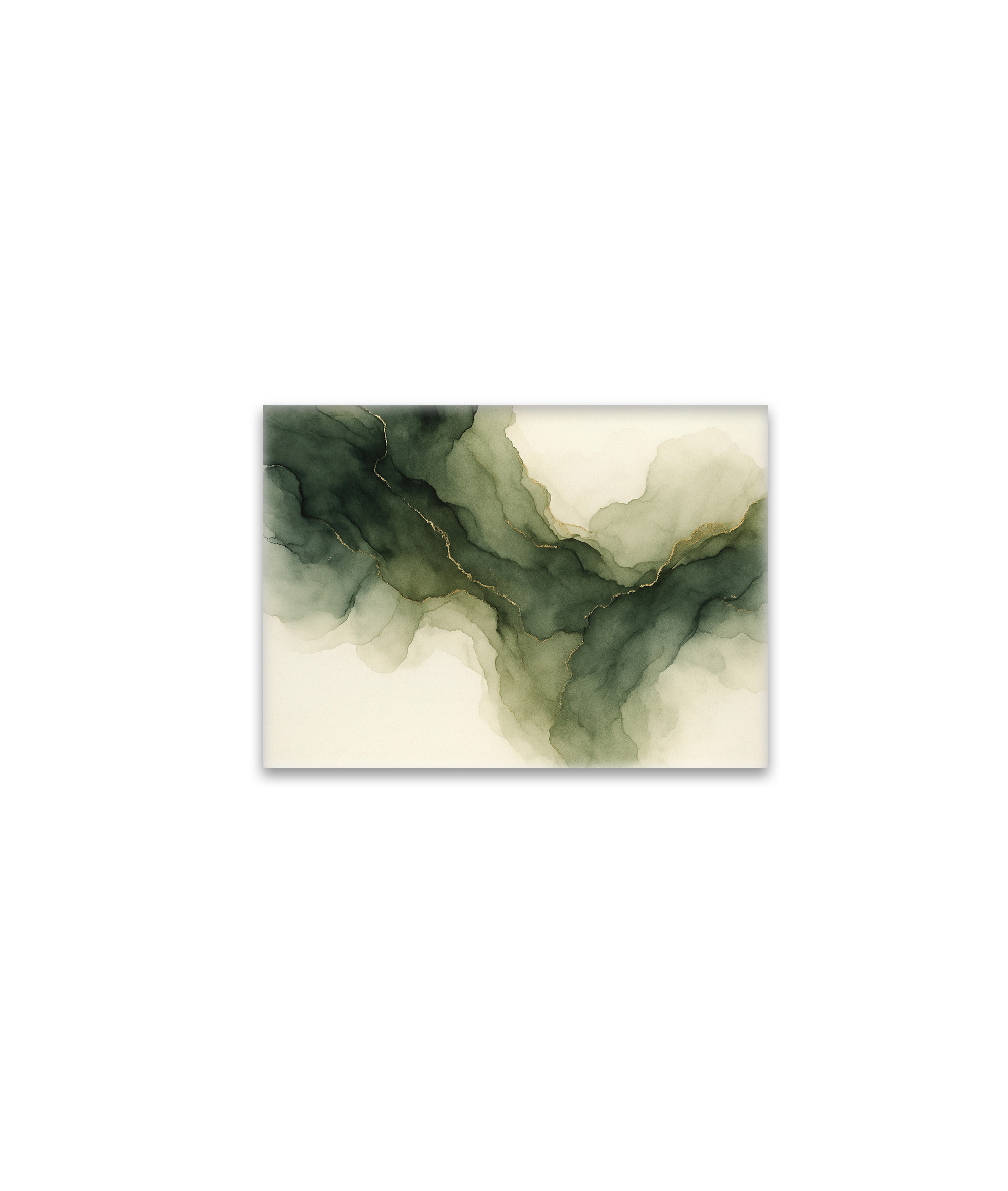raxxa Glas-Magnet: Moss Green Gold Flow