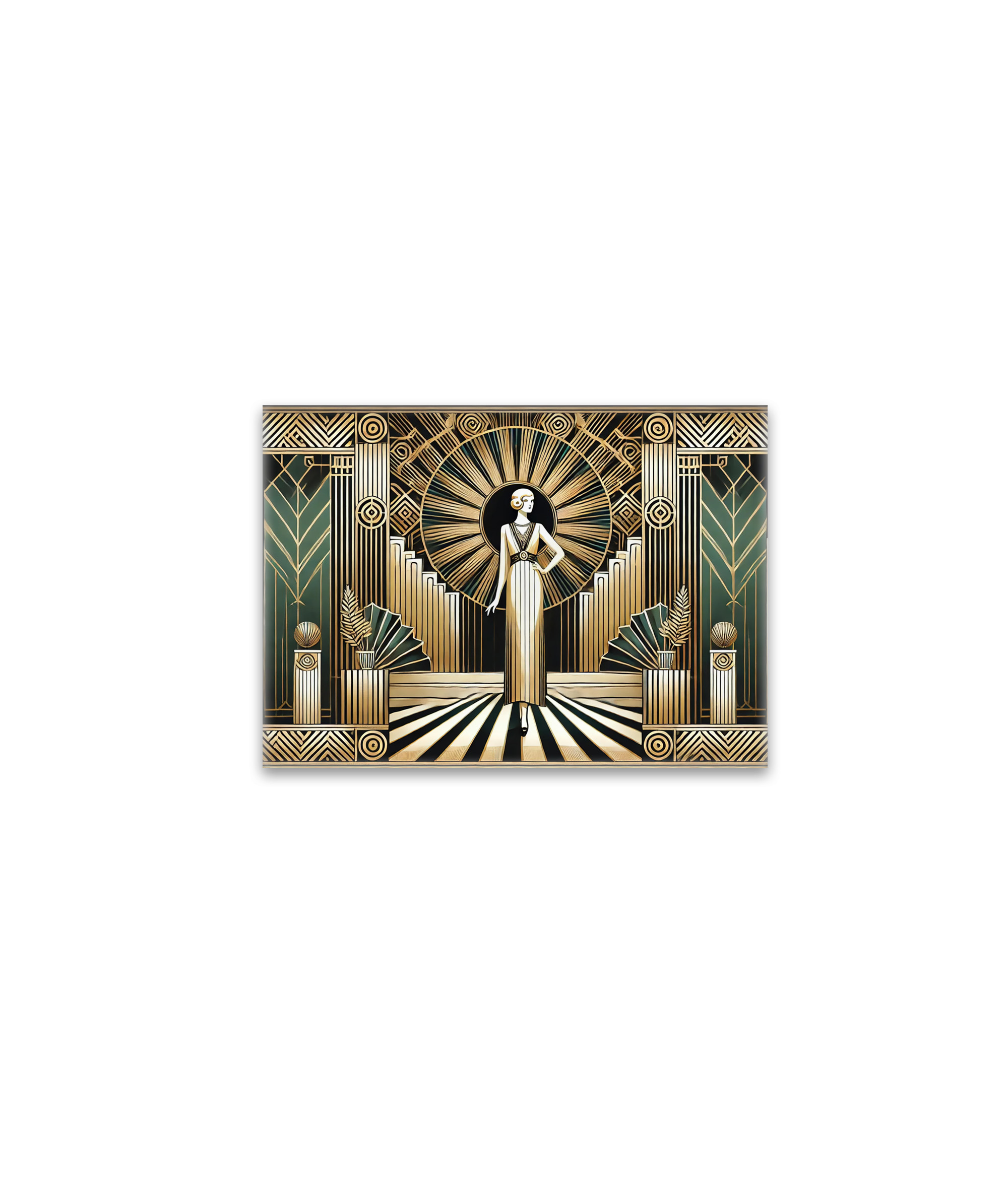 raxxa Glas-Magnet: Golden Twenties Flair in Art Deco