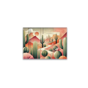 raxxa Glas-Magnet: Art Deco Desert Cacti