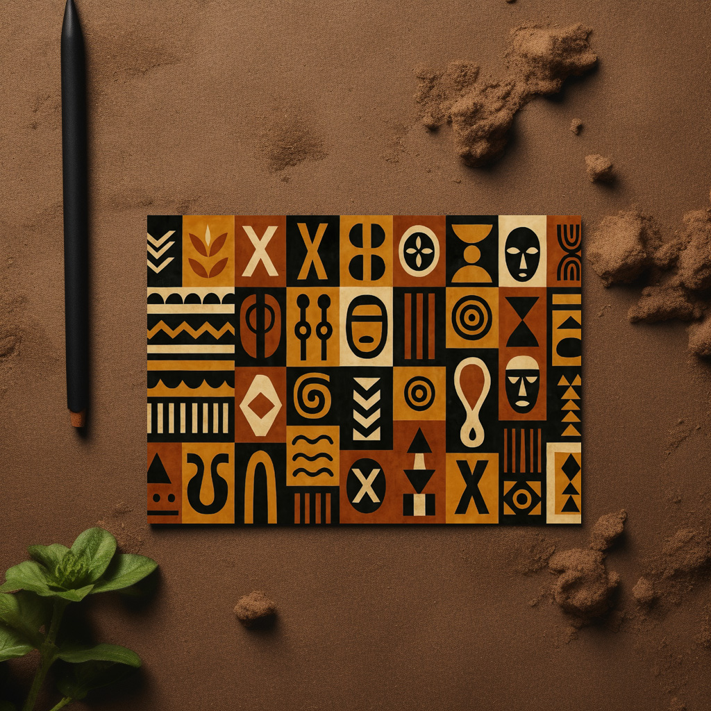 raxxa Postkarte: African Symbolic Rhythms