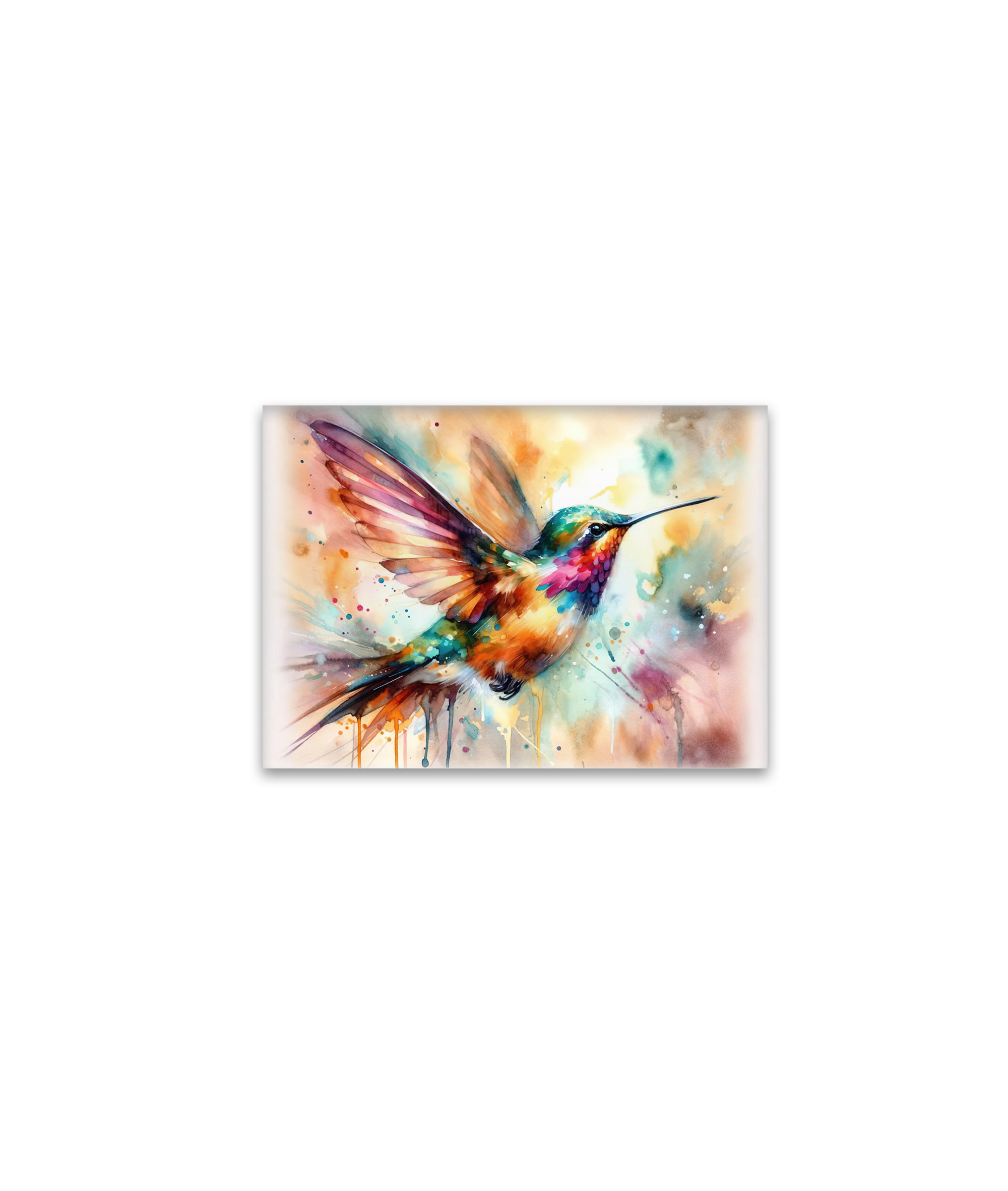 raxxa Glas-Magnet: Iridescent Hummingbird Mid Flight