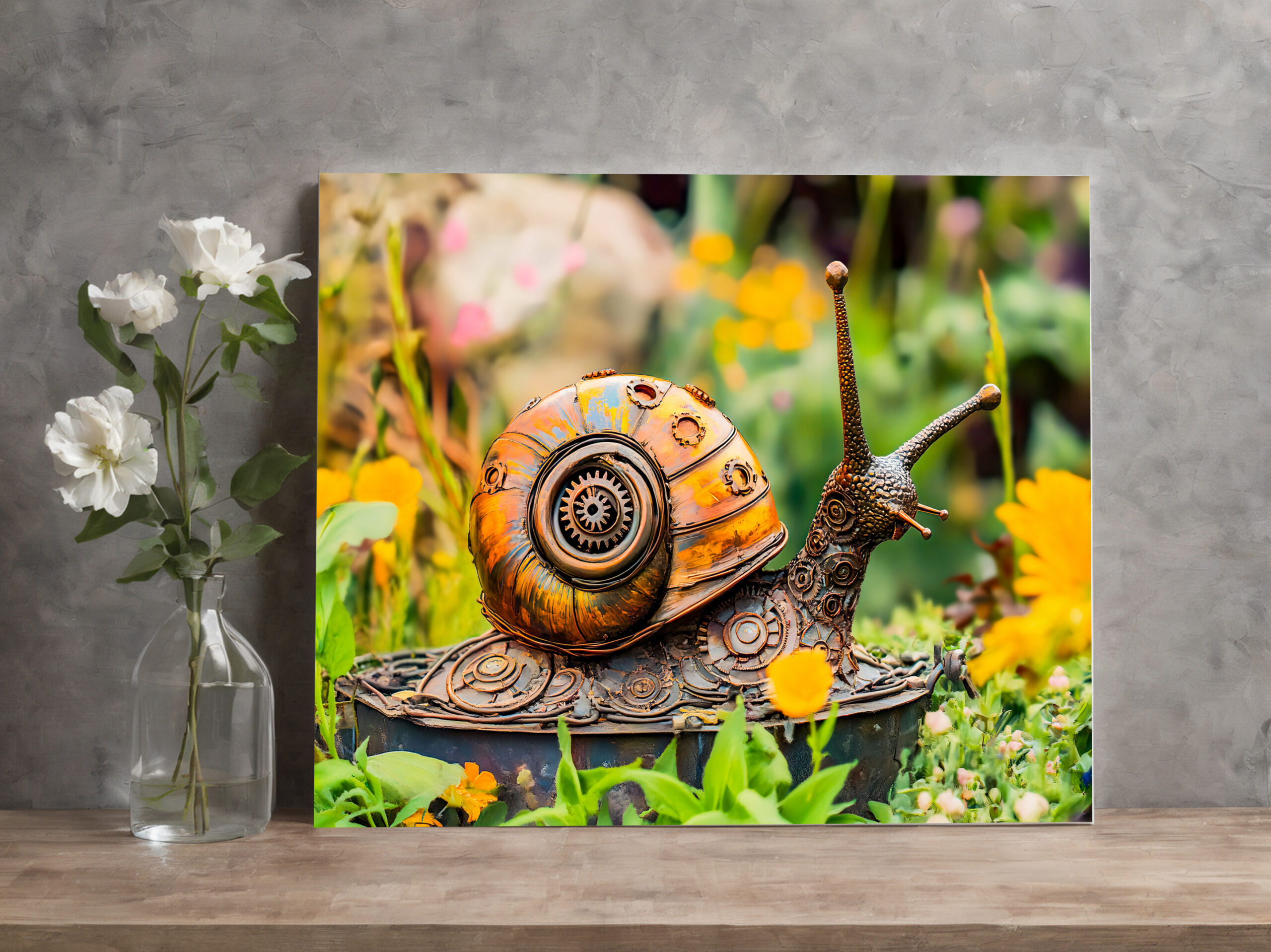 raxxa Canva: Metal Snail Garden Ornament