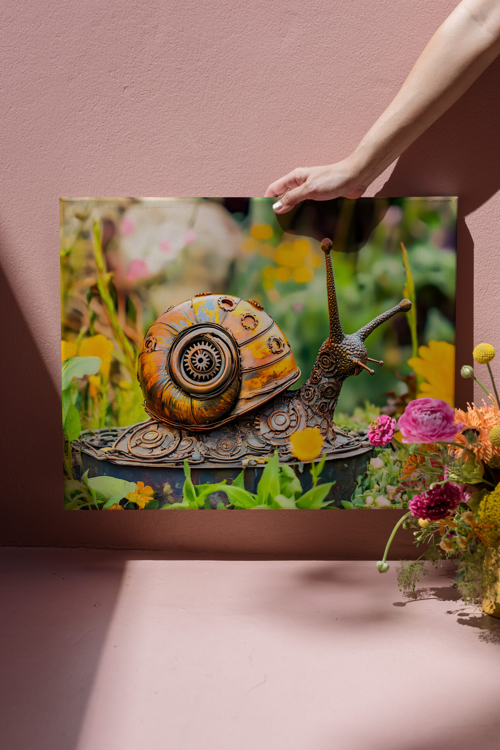 raxxa Canva: Metal Snail Garden Ornament - Imagen 3