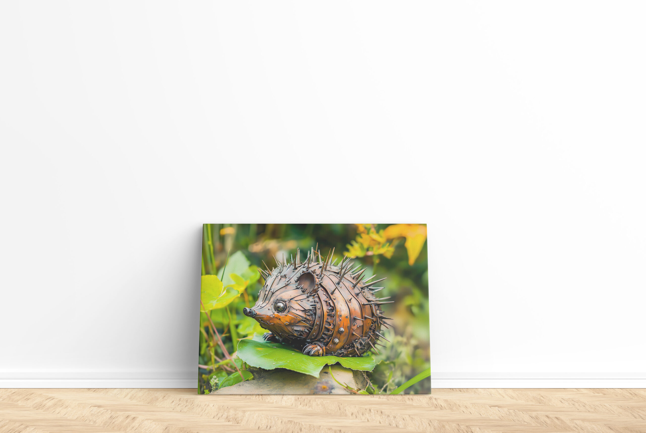 raxxa Canva: Metal Hedgehog Garden Decor on leave – Bild 2