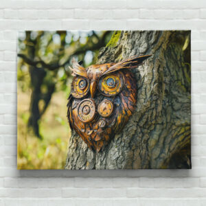 raxxa Canva: Metal Owl Garden Sculpture