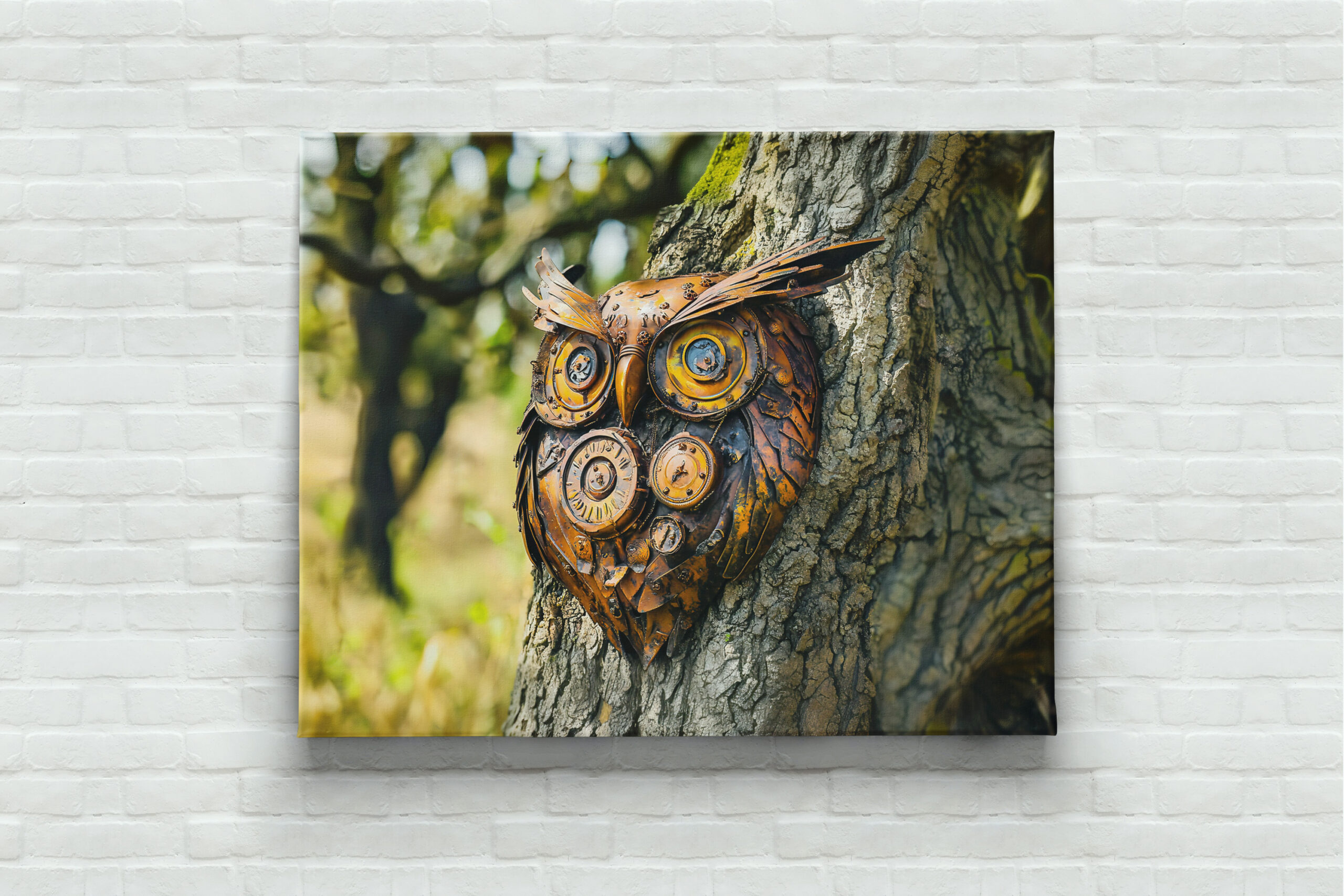 raxxa Canva: Metal Owl Garden Sculpture