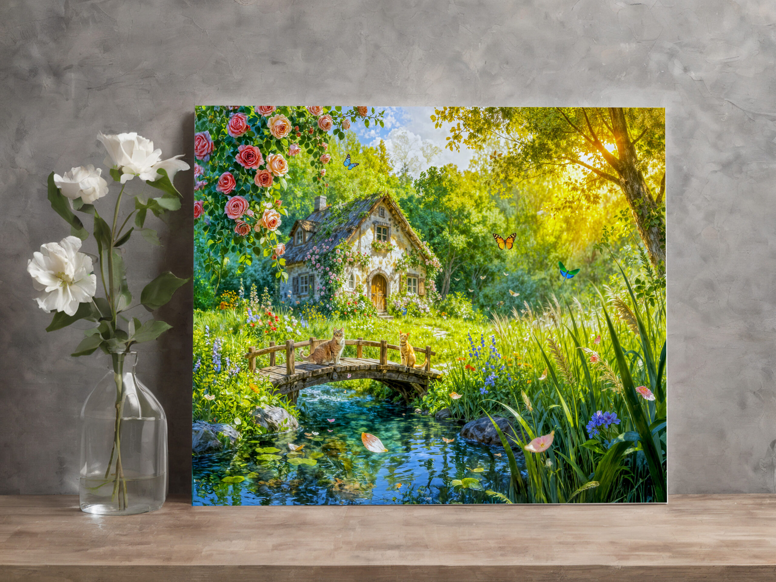 raxxa Canva: Rose Petal Cottage by the Wildbrook - immagine 3