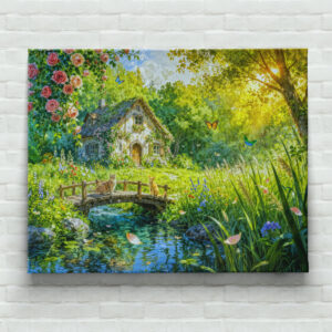 raxxa Canva: Rose Petal Cottage by the Wildbrook