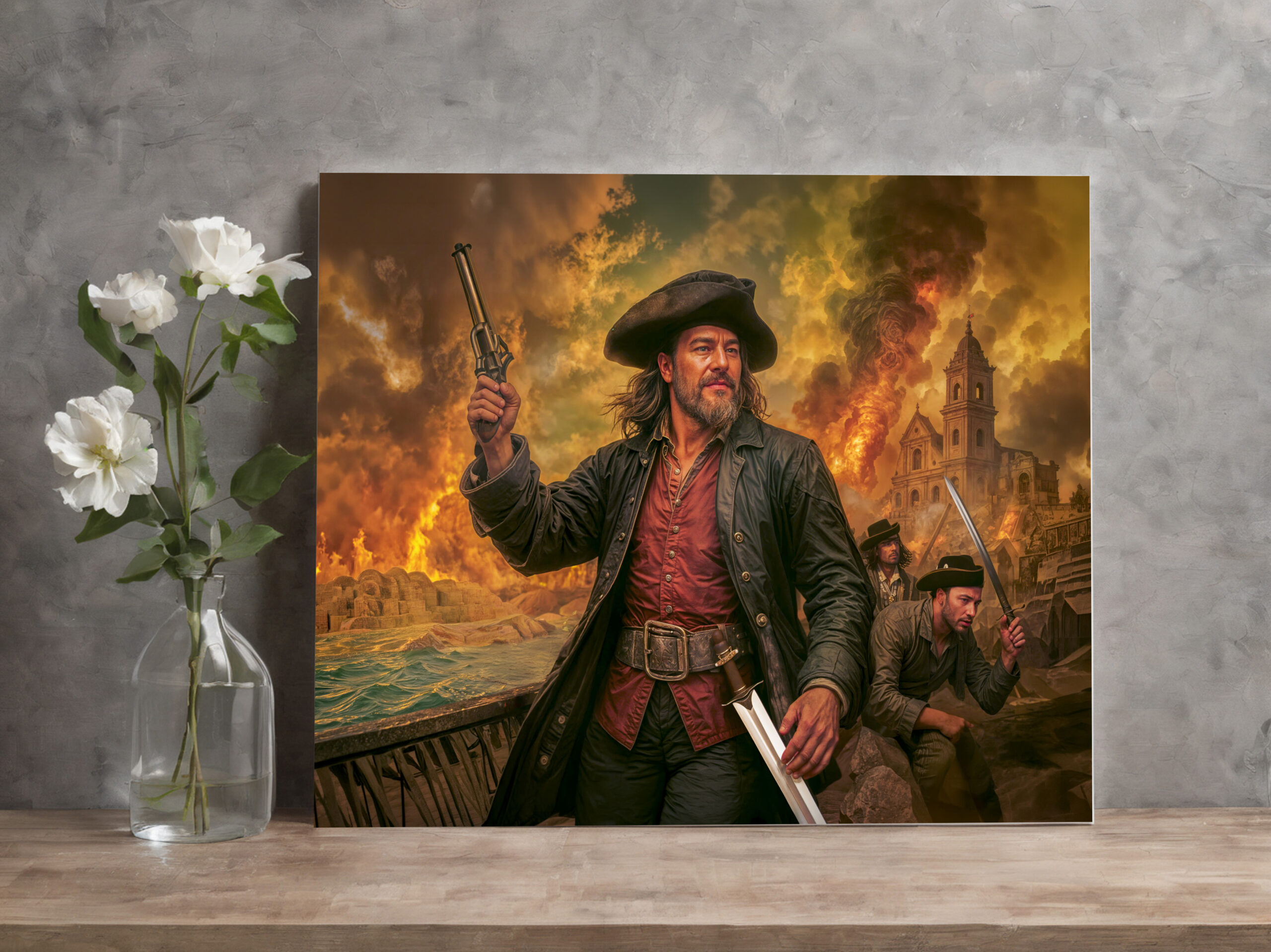raxxa Canva: Henry Morgan Pirate Battle Portrait – Image 2