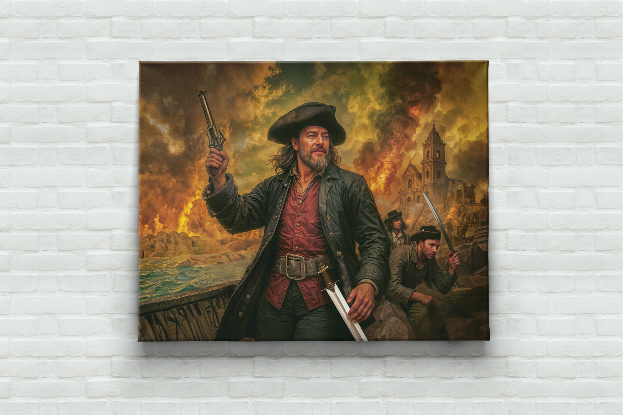 raxxa Canva: Henry Morgan Pirate Battle Portrait – Image 3