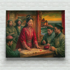 raxxa Canva: Madame Ching Pirate Queen Portrait