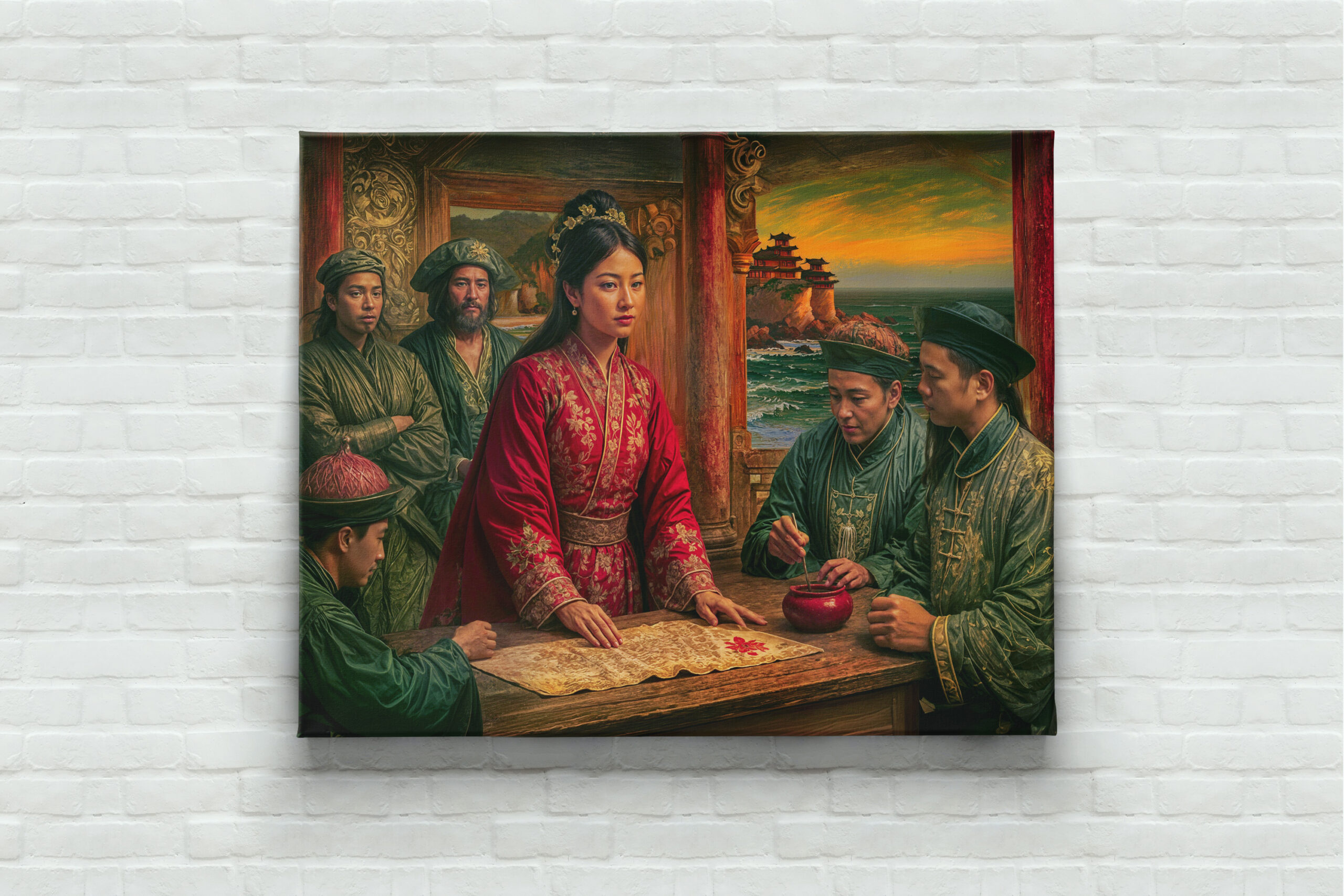 raxxa Canva: Madame Ching Pirate Queen Portrait