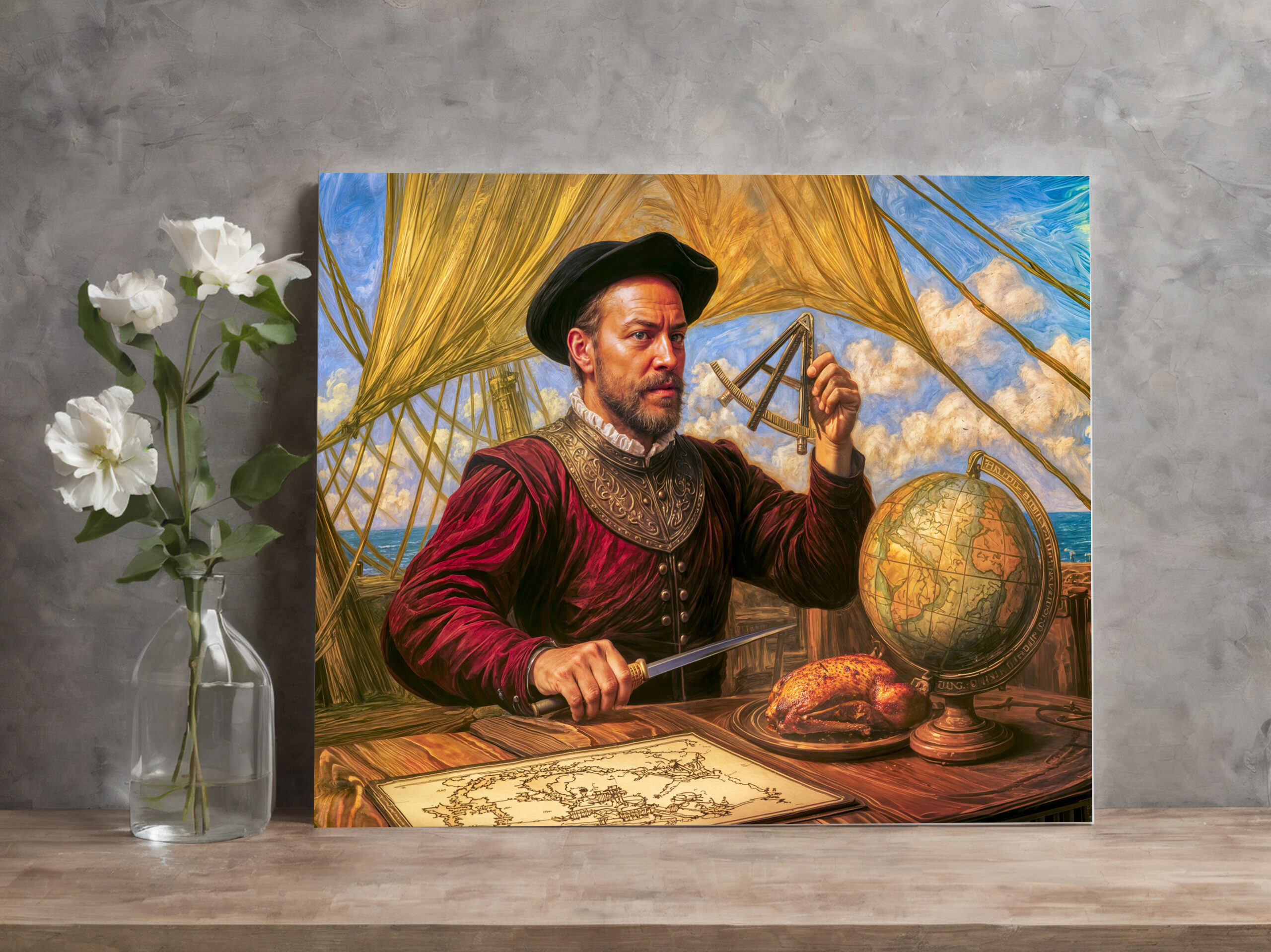 raxxa Canva: Sir Francis Drake Maritime Portrait - Imagen 2