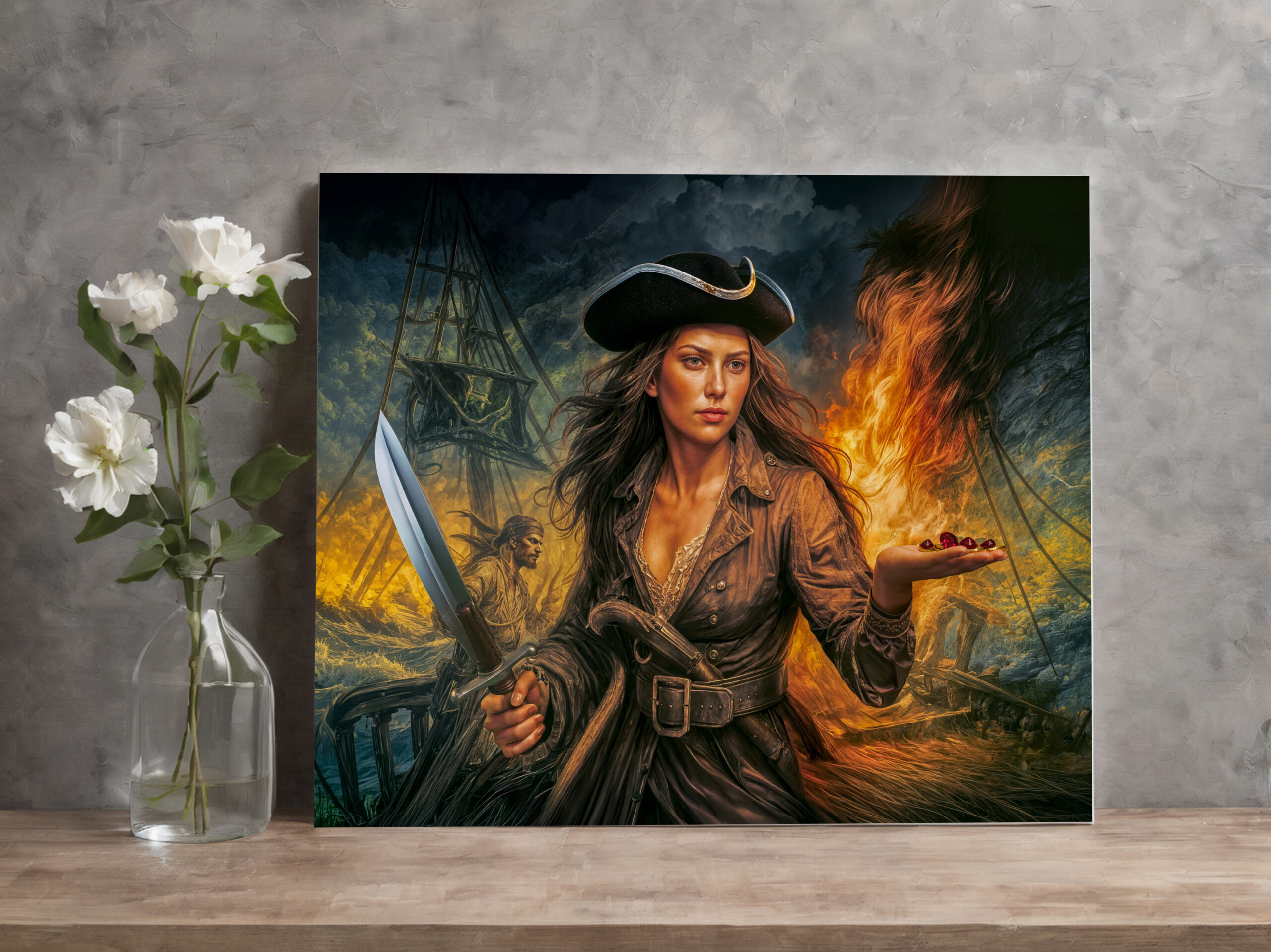 raxxa Canva: Anne Bonny Legendary Pirate Portrait