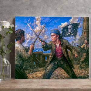raxxa Canva: Mary Read Historic Pirate Portrait