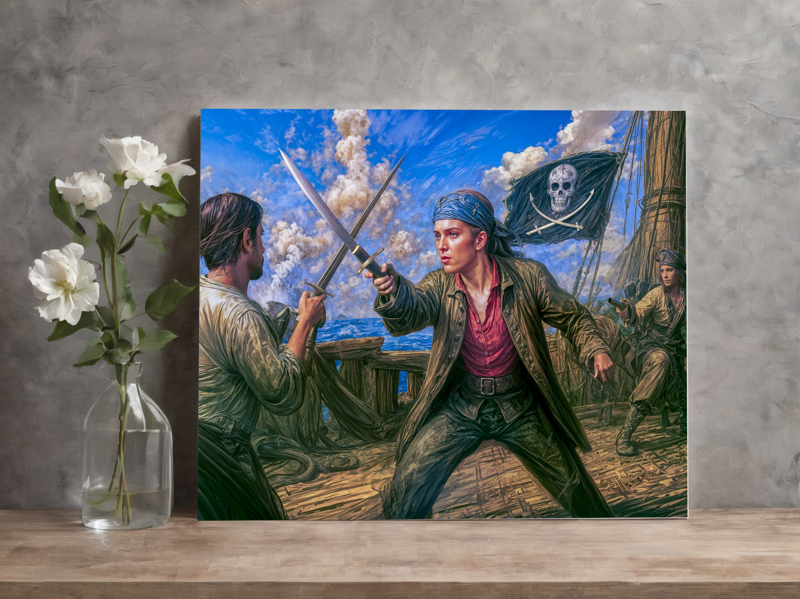 raxxa Canva: Mary Read Historic Pirate Portrait
