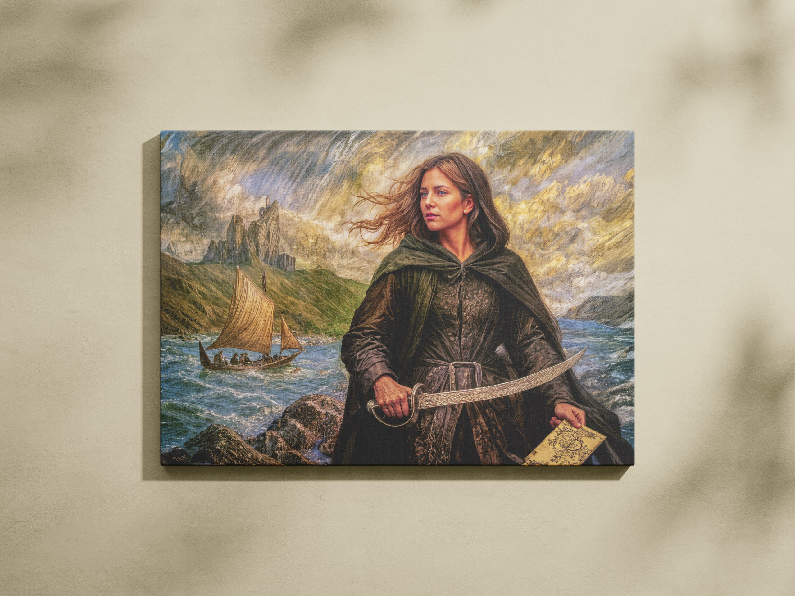 raxxa Canva: Grace O’Malley Irish Pirate Portrait – Image 2