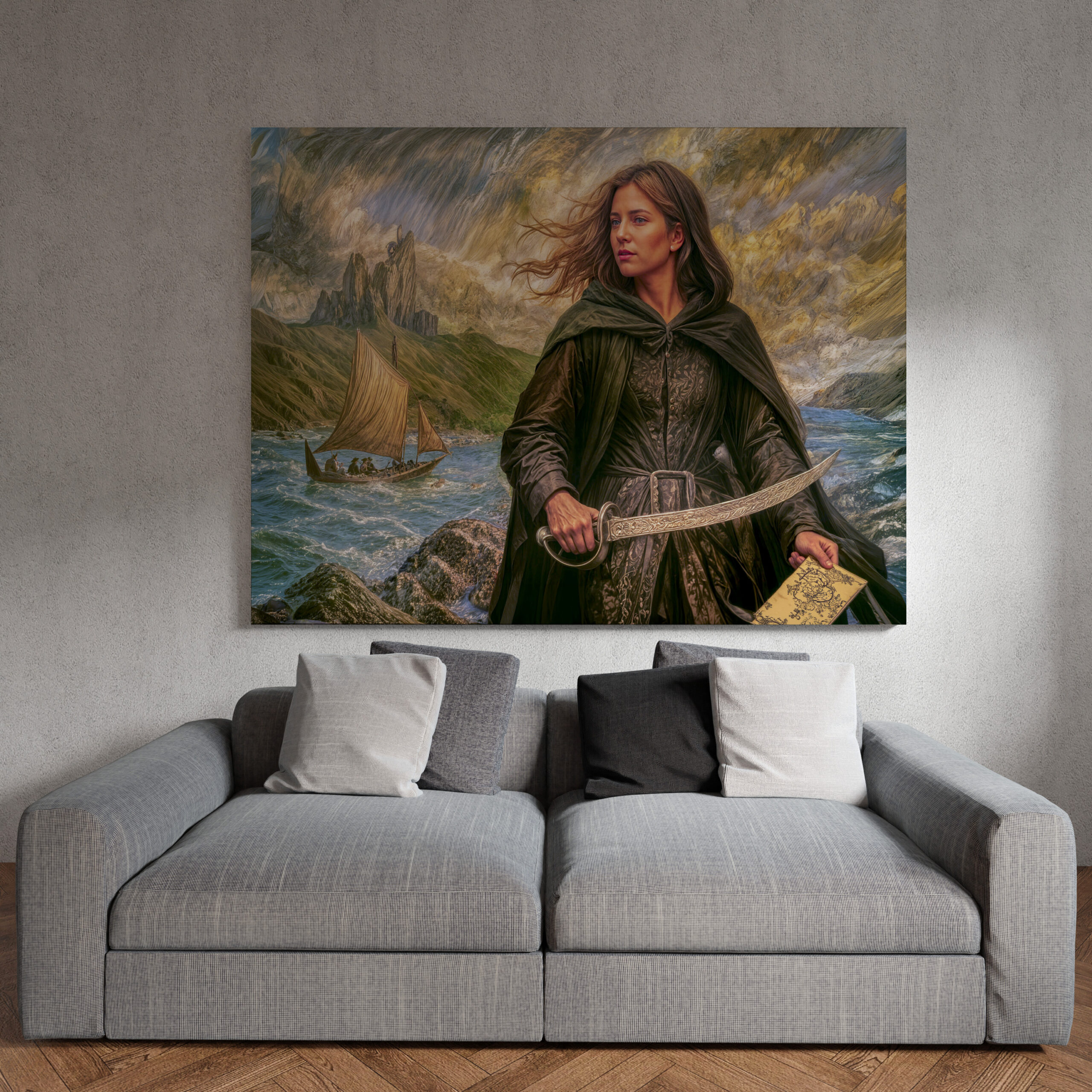 raxxa Canva: Grace O’Malley Irish Pirate Portrait – Image 3