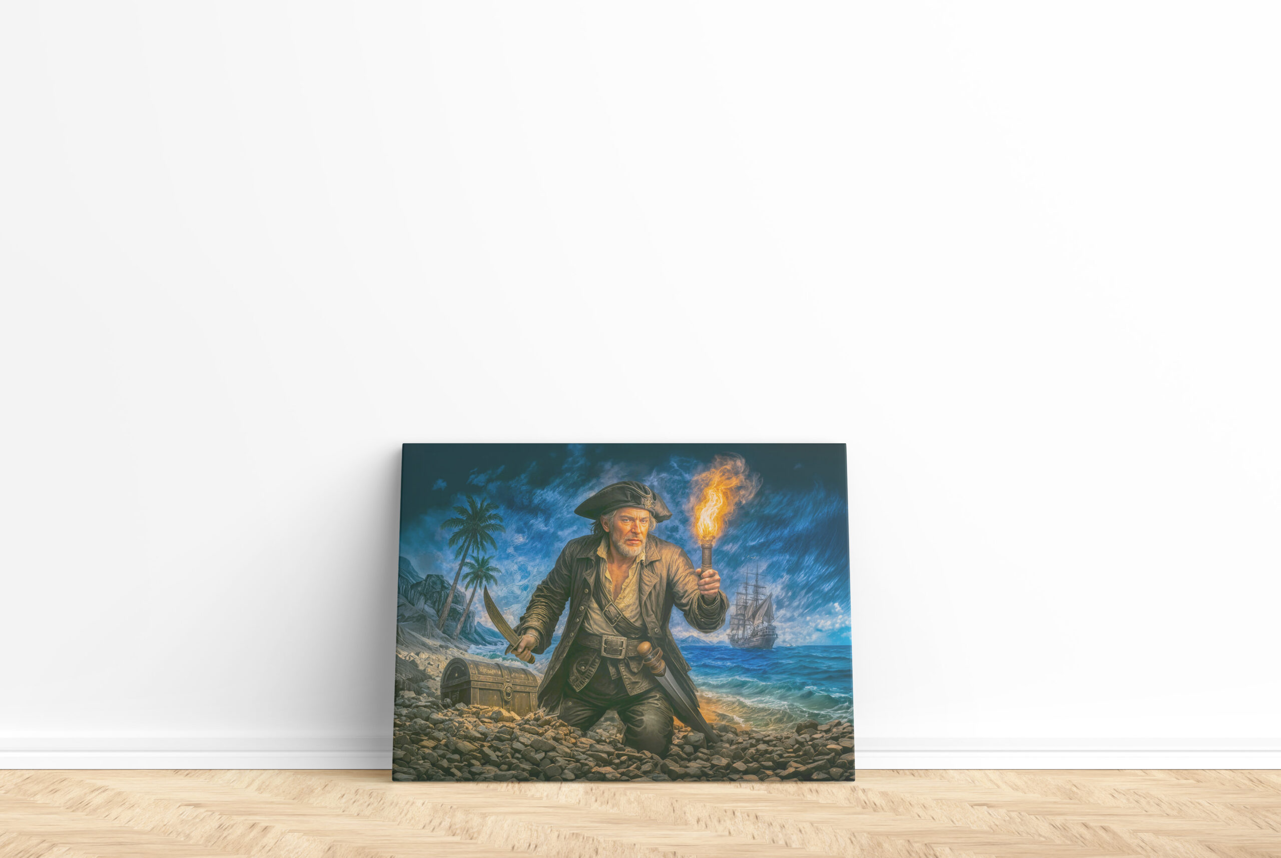 raxxa Canva: Captain Kidd Legendary Pirate Portrait - Imagen 2