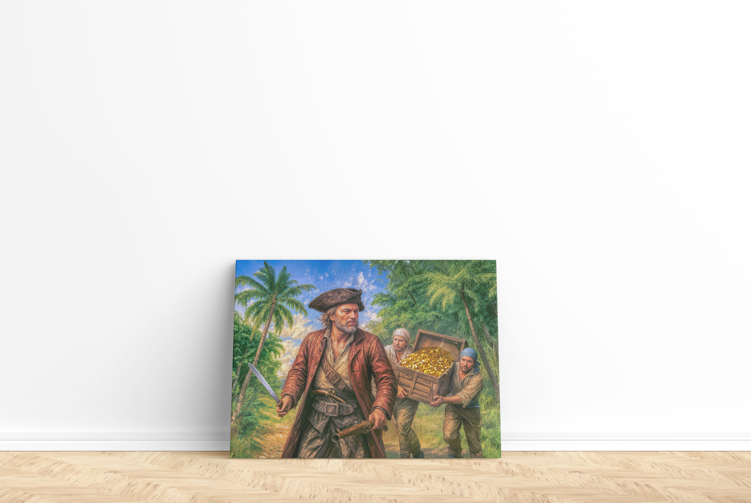 raxxa Canva: Captain Kidd Treasure Island Portrait - immagine 2