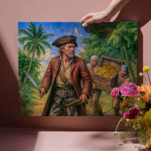 raxxa Canva: Captain Kidd Treasure Island Portrait