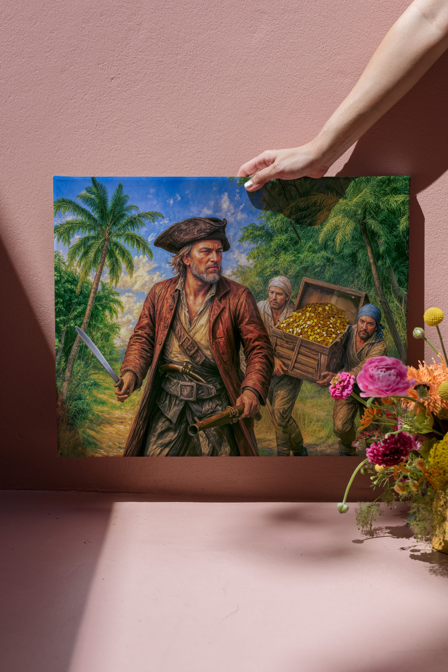 raxxa Canva: Captain Kidd Treasure Island Portrait