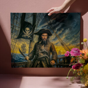 raxxa Canva: Blackbeard Pirate Storm Portrait