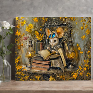 raxxa Canva: Steampunk reading mouse