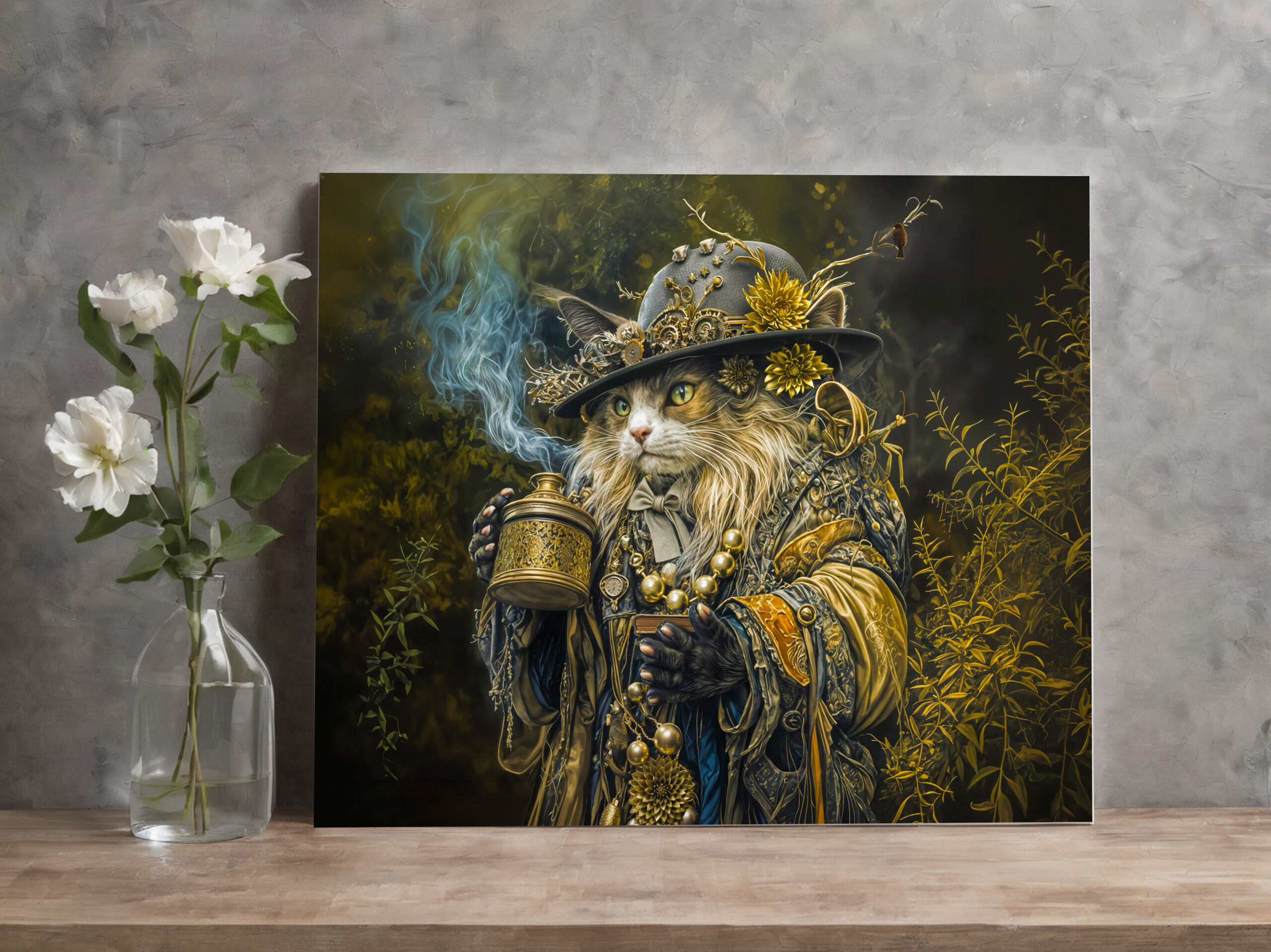 raxxa Canva: Enchanted woodland alchemist cat – Bild 3