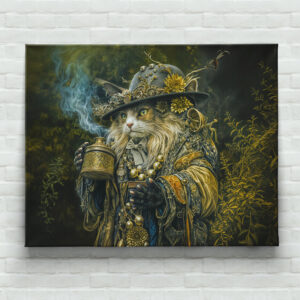 raxxa Canva: Enchanted woodland alchemist cat