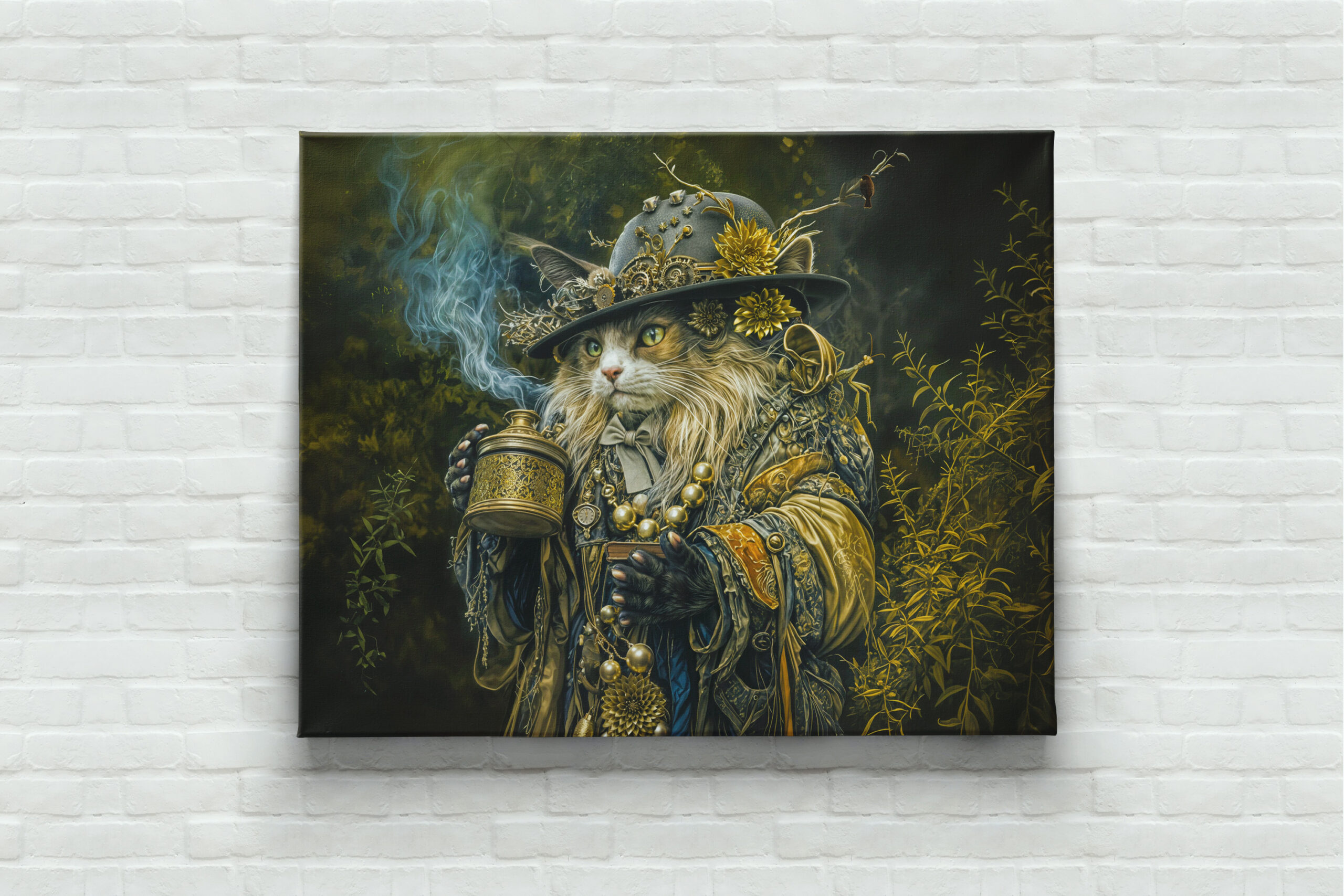 raxxa Canva: Enchanted woodland alchemist cat