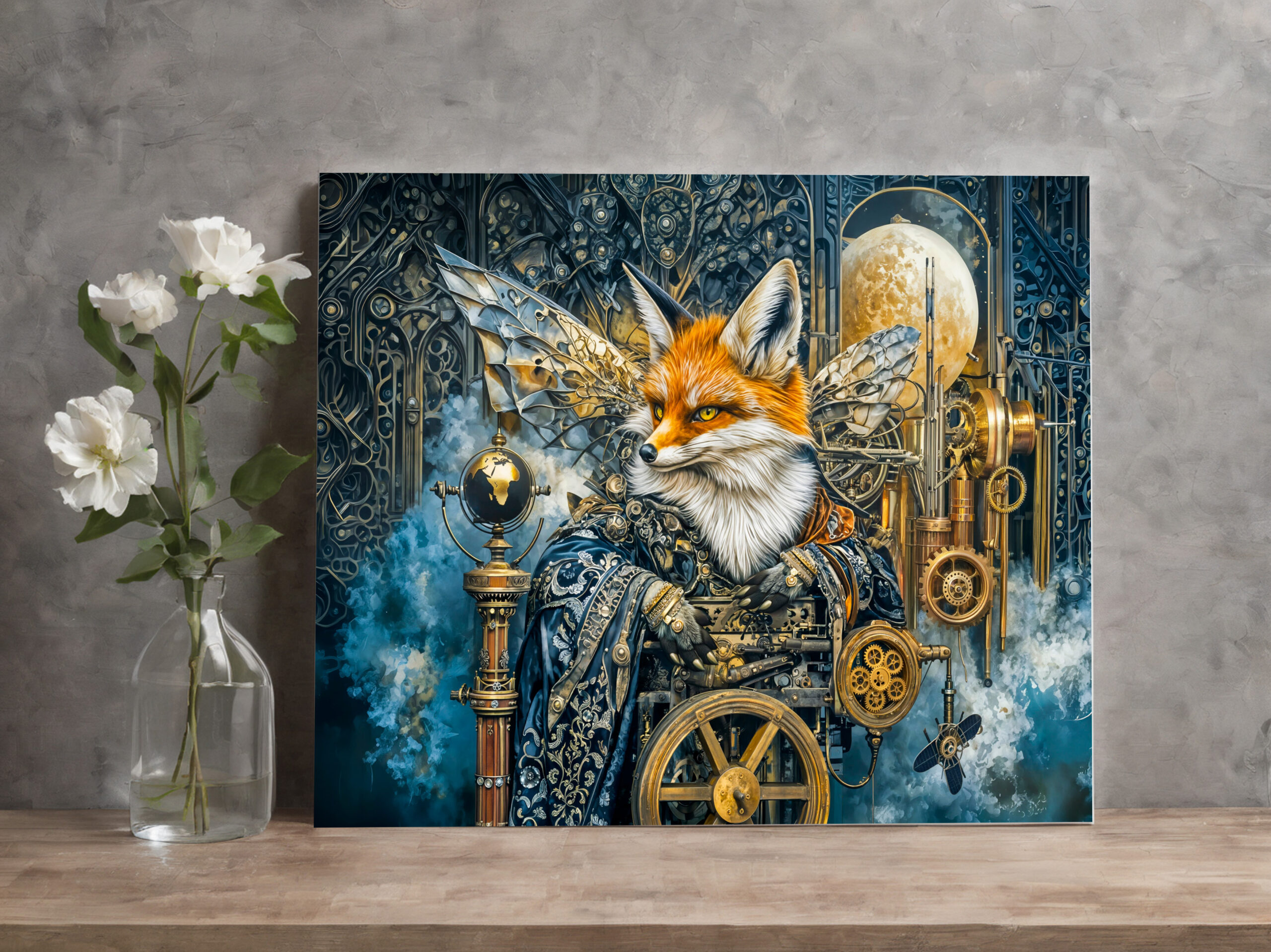 raxxa Canva: Steampunk fog fox