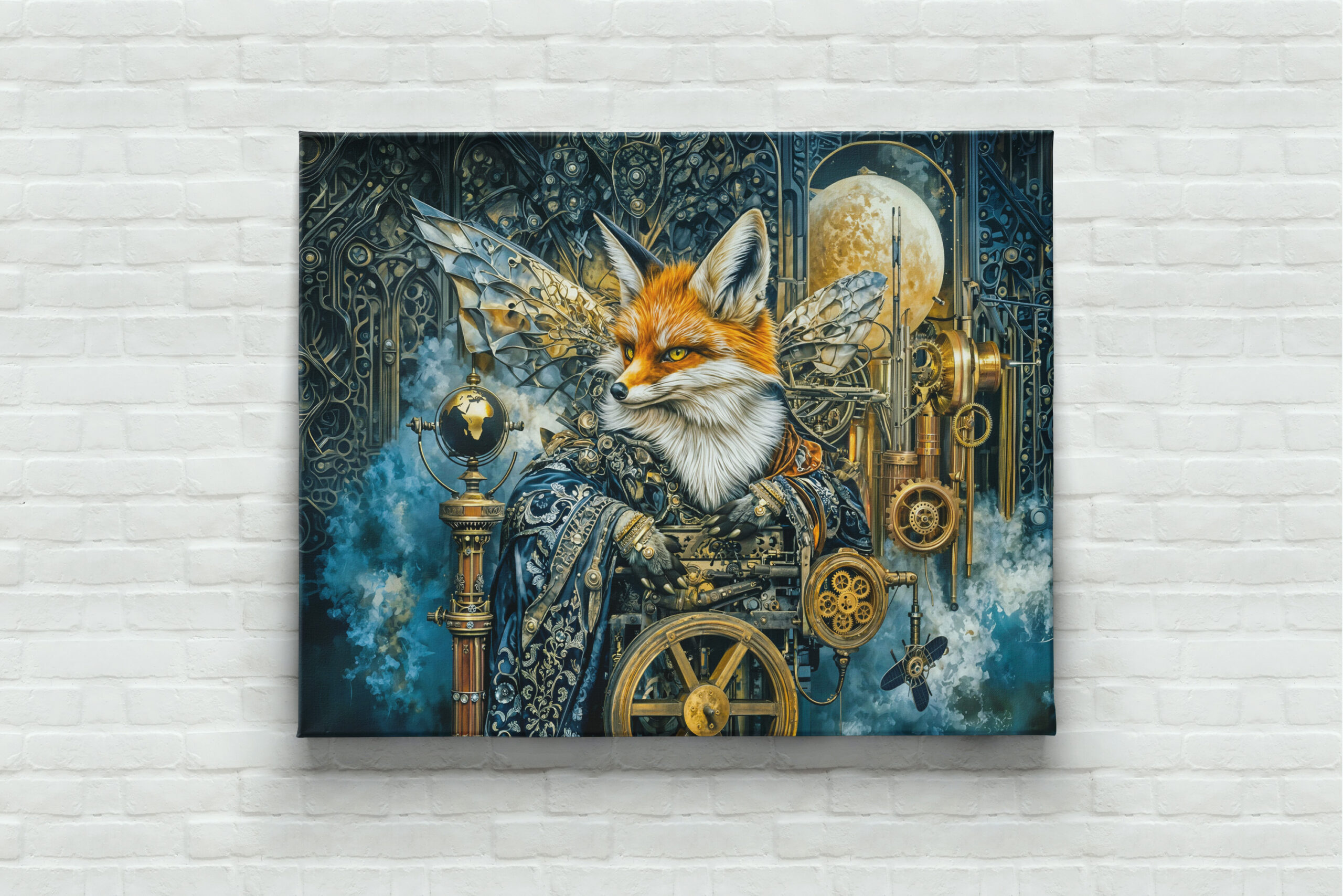 raxxa Canva: Steampunk fog fox - immagine 3