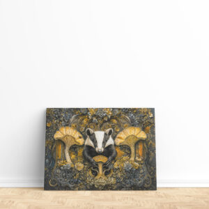 raxxa Canva: Mystic mushroom badger