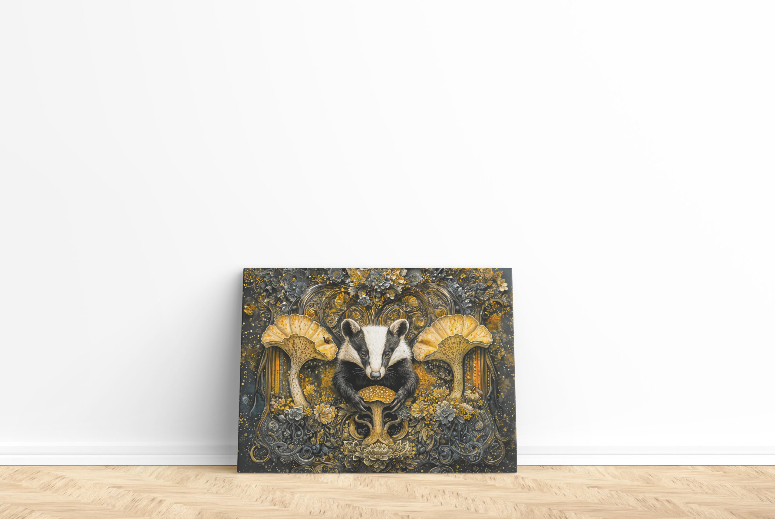 raxxa Canva: Mystic mushroom badger