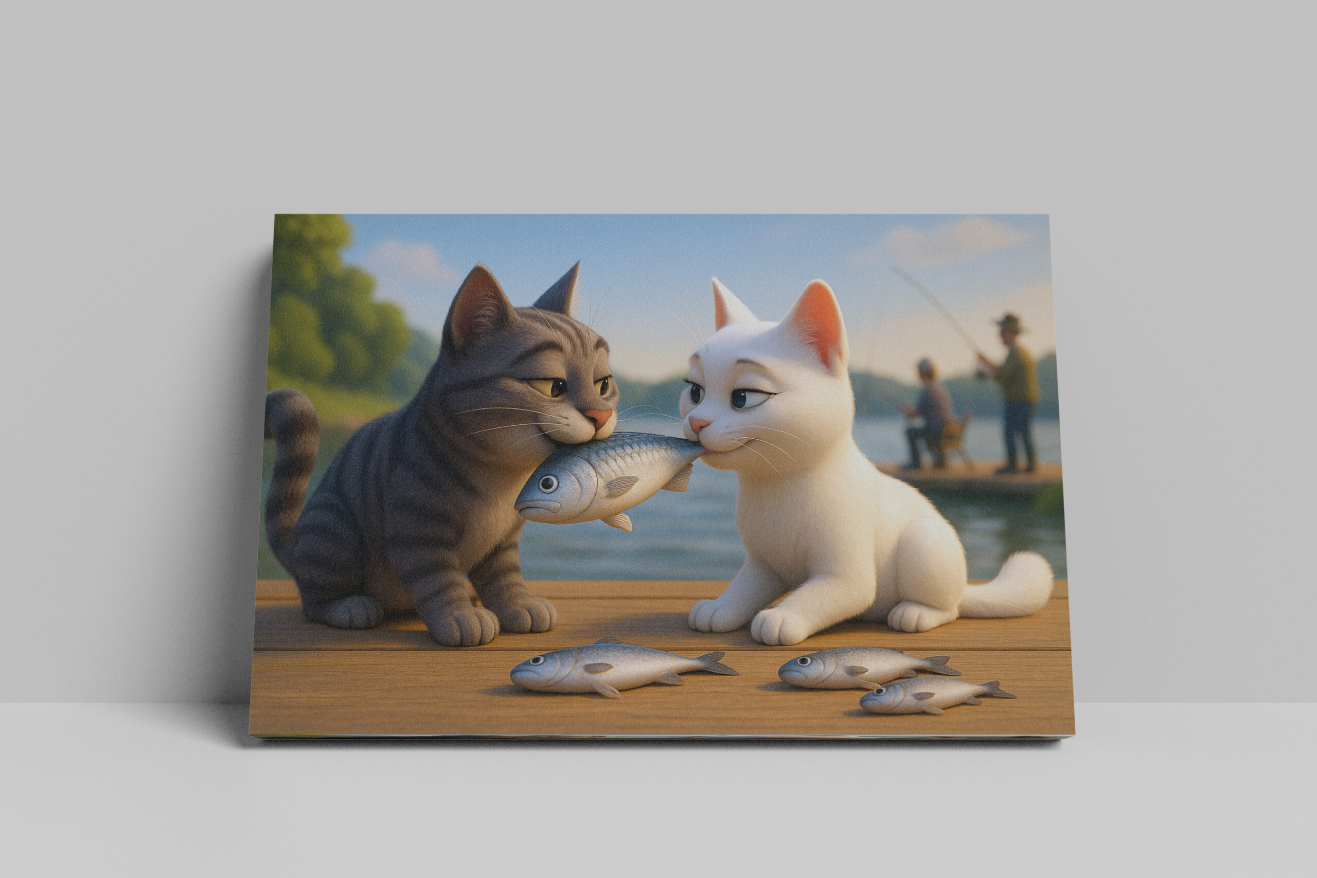 raxxa Canva: Ein Fisch für die große Liebe - Katzenliebe – Bild 3