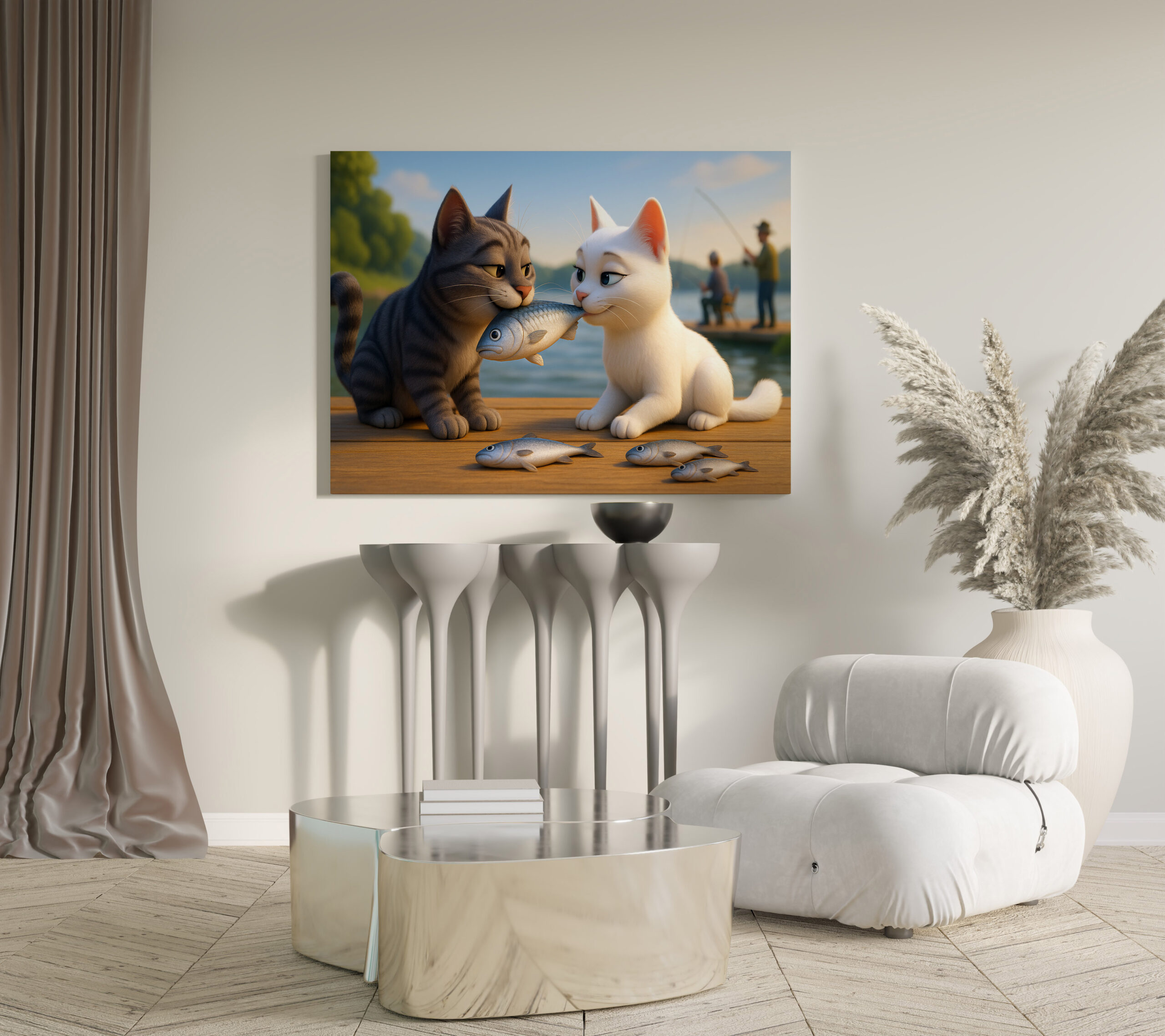 raxxa Canva: Ein Fisch für die große Liebe - Katzenliebe – Bild 2