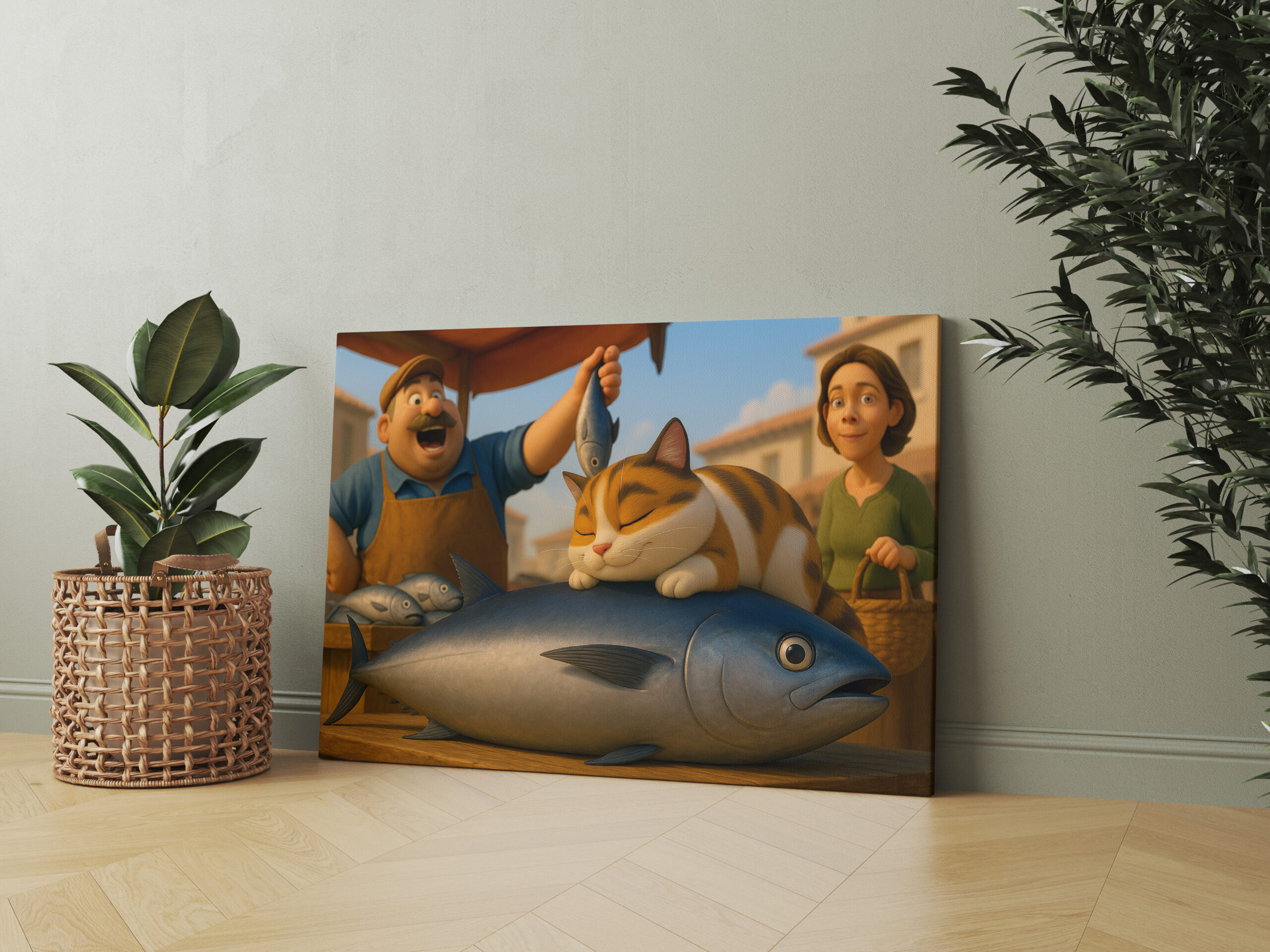 raxxa Canva: MEIN Fisch. Wenn dem Kater der Fischmarkt gehört - immagine 2