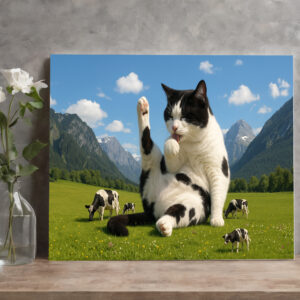raxxa Canva: Kuhkatze - wörtlich genommen
