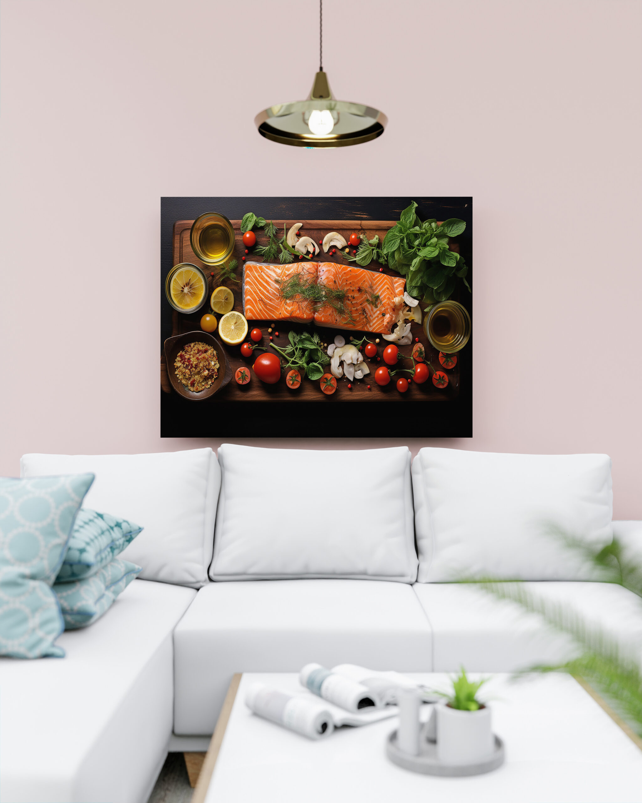 raxxa Canva: Arrangement von Lachs mit Gemüse – Bild 2