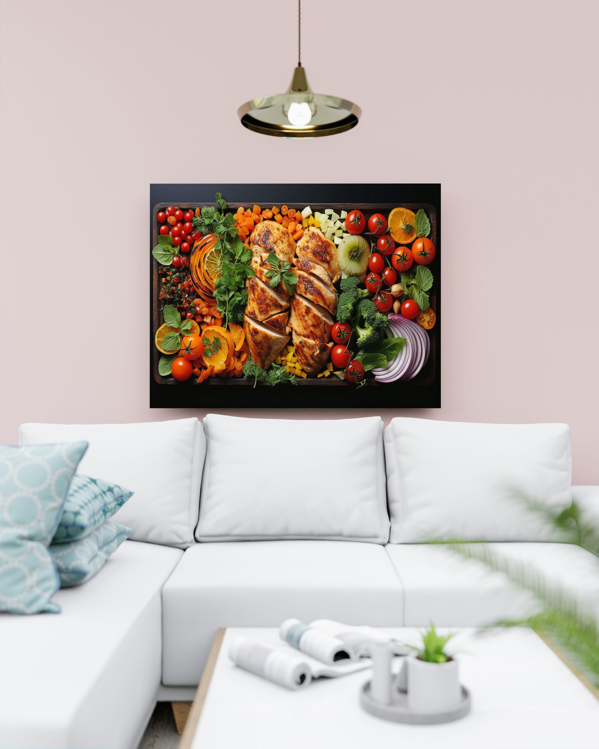 raxxa Canva: Arrangement mit Hühnchen Fleisch und Gemüse – Bild 3