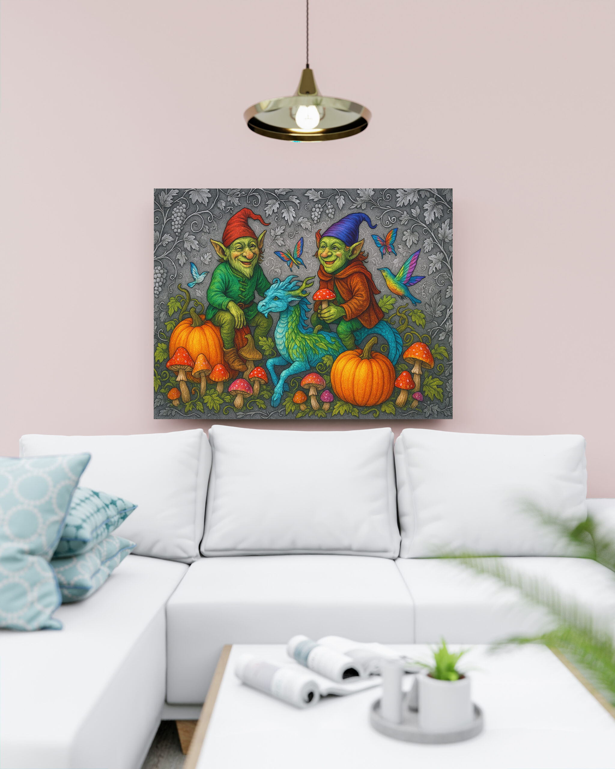 raxxa Canva: Kobolde und Kürbisgeister - mystische Wesen