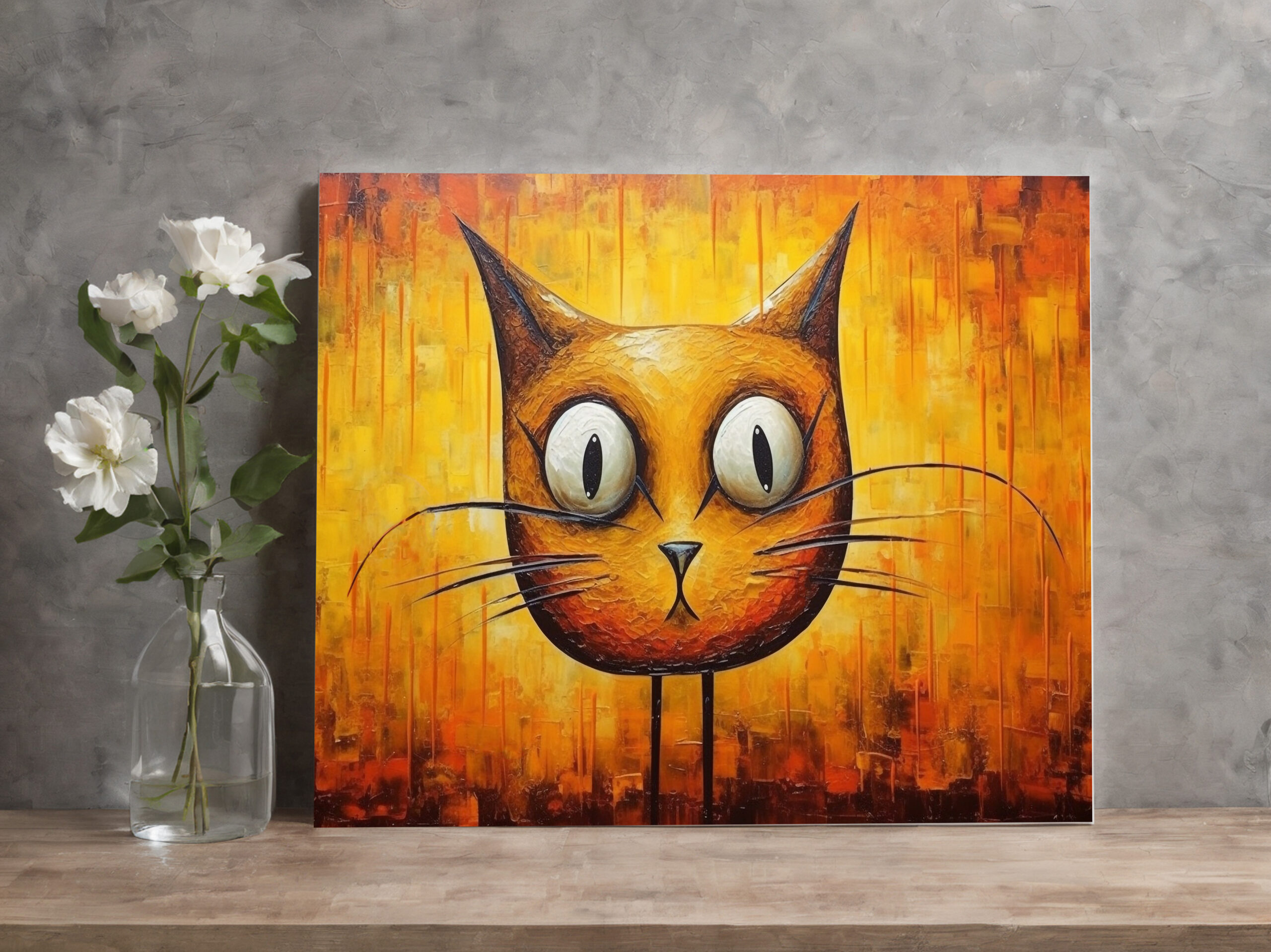 raxxa Canva: Absurde Katzenkunst Im Stil von Salvador Dali - Image 2