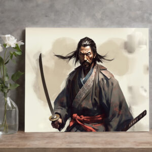 raxxa Canva: Samurai Krieger mit Katana
