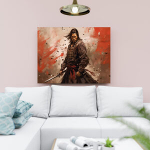 raxxa Canva: Samurai Krieger vor dem Kampf