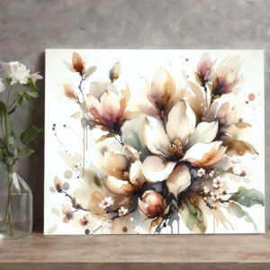 raxxa Canva: Elegant Magnolia Bloom
