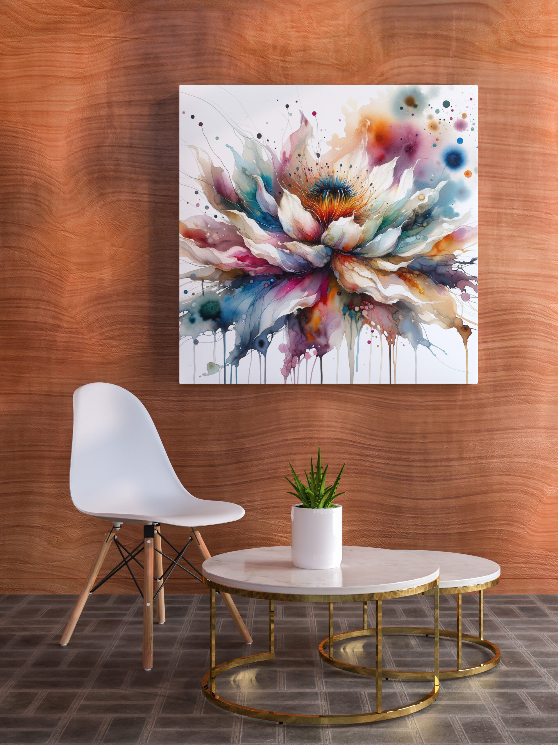 raxxa Canva: Colorful Watercolor Blossom – Bild 2