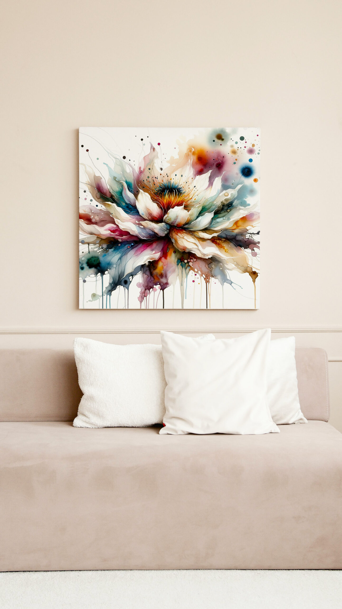 raxxa Canva: Colorful Watercolor Blossom – Bild 3