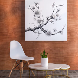 raxxa Canva: White Cherry Blossom Branch