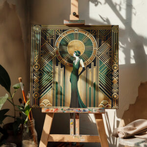 raxxa Canva: Opulent Elegance A Tribute to Art Deco